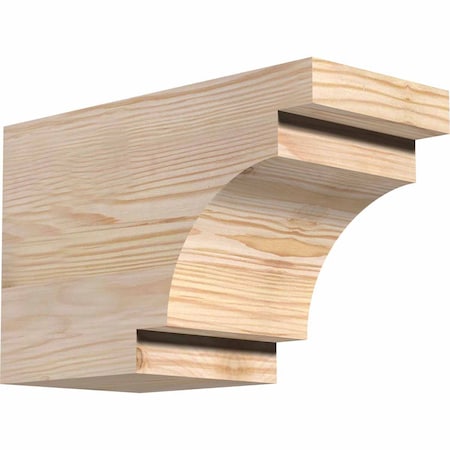 Ekena Millwork Mediterranean Smooth Rafter Tail, Douglas Fir, 5 1/2"W x 8"H x 12"L RFT06X08X12MED00SDF